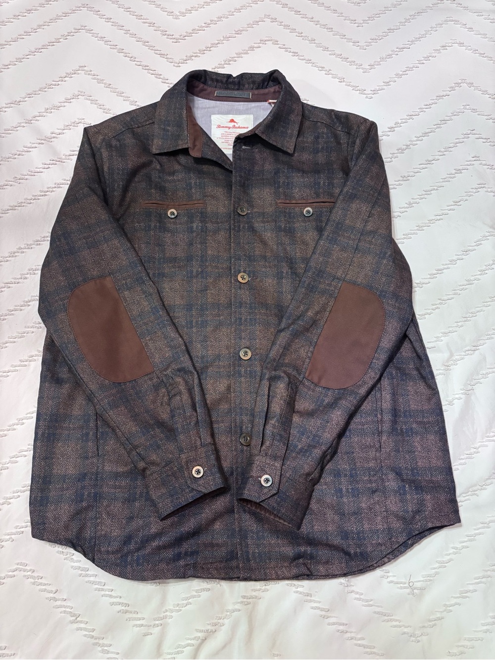 Tommy Bahama Plaid Shirt Jacket
